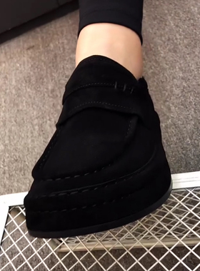 广州新款男鞋纯皮商务休闲一脚蹬豆豆鞋懒人驾车皮鞋软单鞋50890G