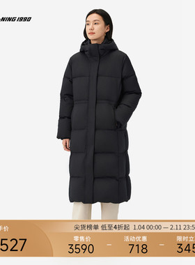 【90%鹅绒】LI-NING1990 女士冬季保暖羽绒服 李宁1990经典系列