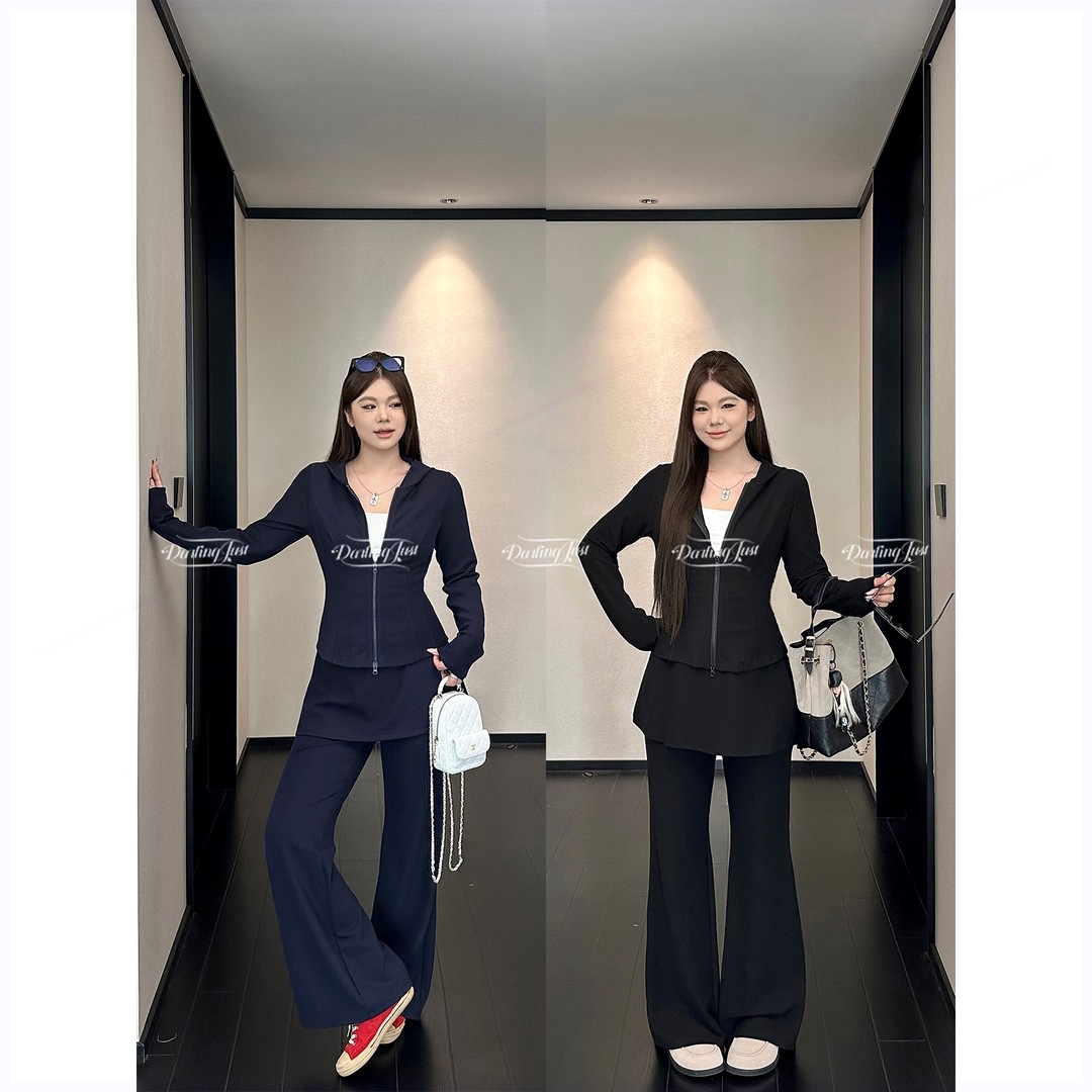 连帽上衣+微喇休工作室原创Darli