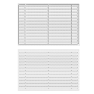 奶油风铝合金百叶窗暖气罩装饰网家用地暖分水器暖气片遮挡罩格栅