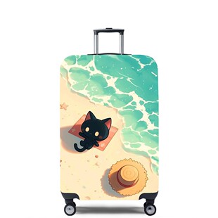 KTA47黑猫弹力箱套拉杆箱旅行旅游登机行李皮箱保护罩防尘袋耐磨