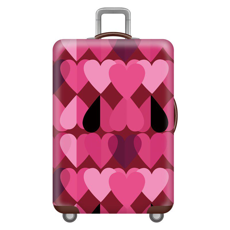 迷幻爱心弹力箱套拉杆箱旅行旅游登机行李皮箱保护罩防尘袋子耐磨