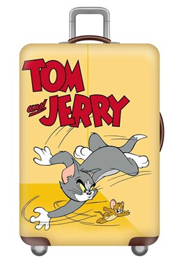 黄色经典猫和老鼠弹力箱套拉杆箱旅行旅游登机行李皮箱保护罩防尘