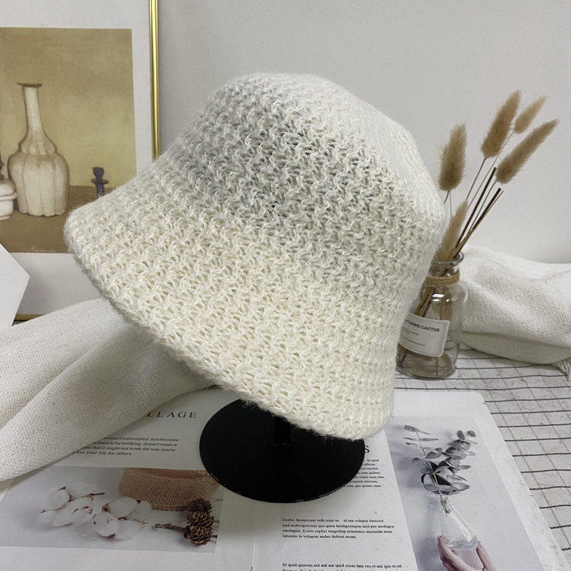 10.19现货帽子女秋冬羊毛渔夫帽韩国代购韩版复古麻花纹毛线帽子
