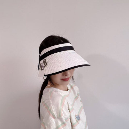 韩国代购大帽檐空顶帽女春夏遮阳