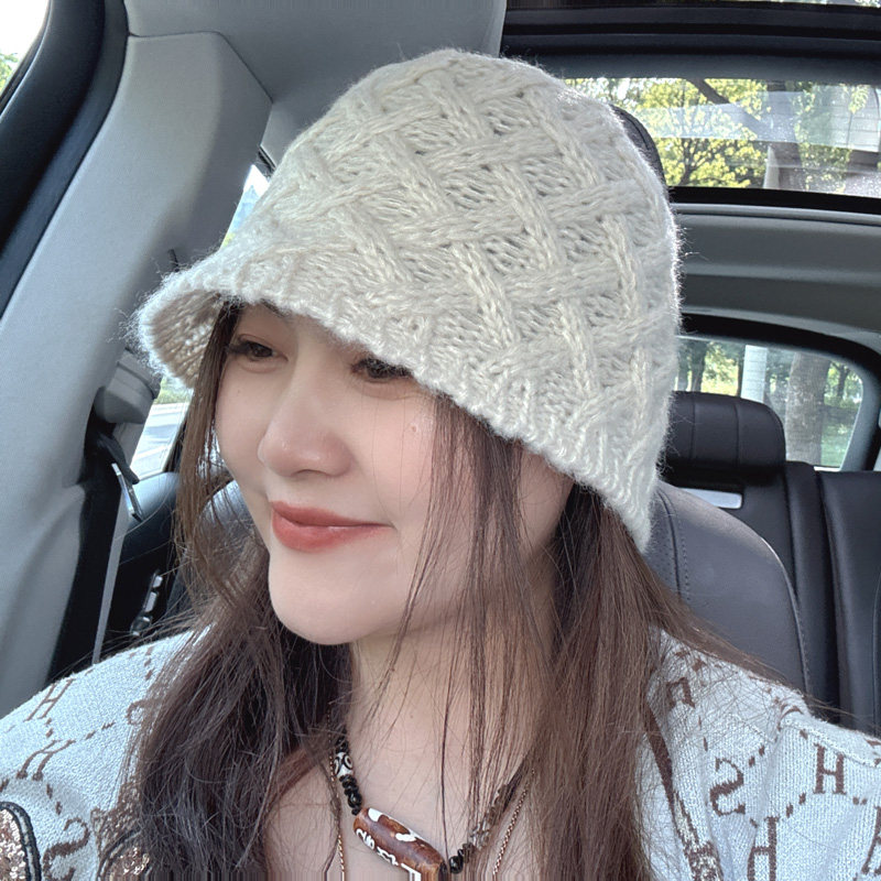 3.2现货毛线帽子女韩版百搭保暖羊毛混纺麻花纹水桶帽韩国代购,服饰配件/皮带/帽子/围巾,帽子,淘宝优惠券,粉丝福利购,淘宝优惠卷