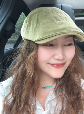 韩国代购薄棉前进帽女长舌贝雷帽