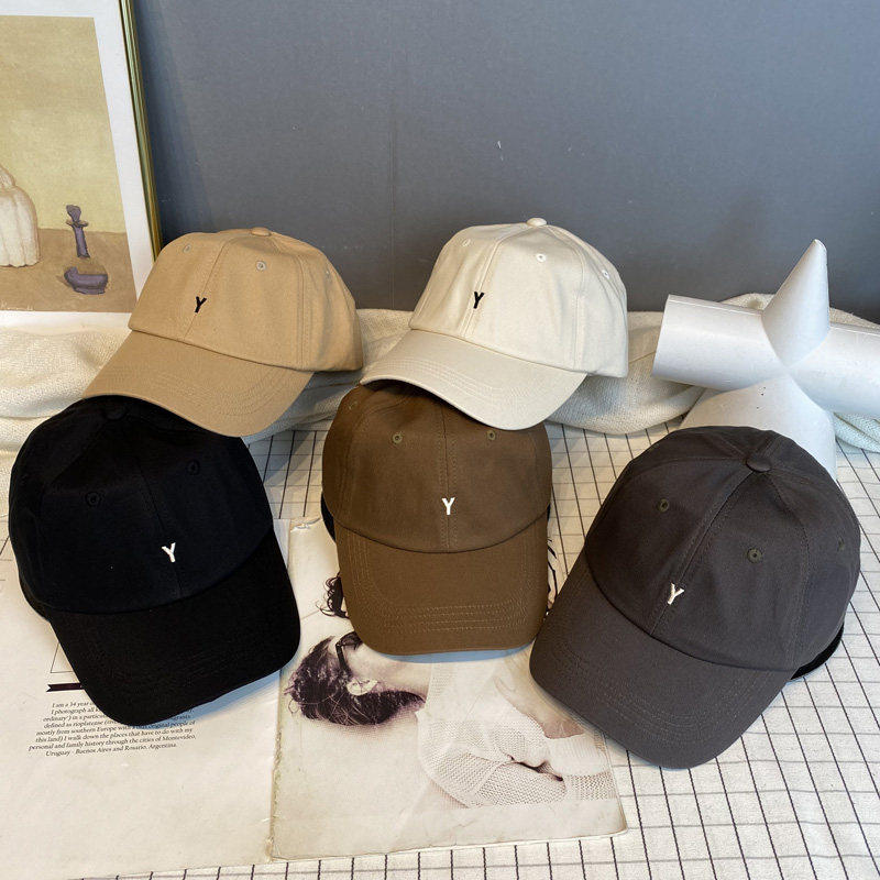 韩版刺绣字母Y棒球帽女韩国东大门代购时尚休闲软顶棉质鸭舌帽潮