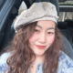 1.10现货珍珠贝雷帽女韩国东大门代购 复古文艺优雅毛呢画家帽秋冬