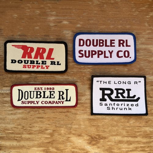 RRL  POLO美式复古进口布贴徽章贴章补丁辅料补章 长形带背胶四款