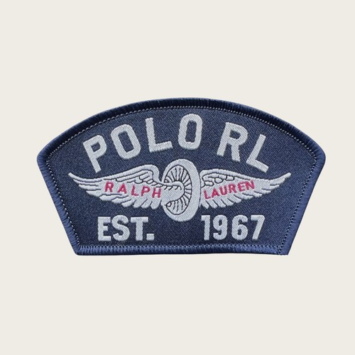 POLO RL美式复古异型袖章布章布贴徽章臂章补丁 魔术贴款