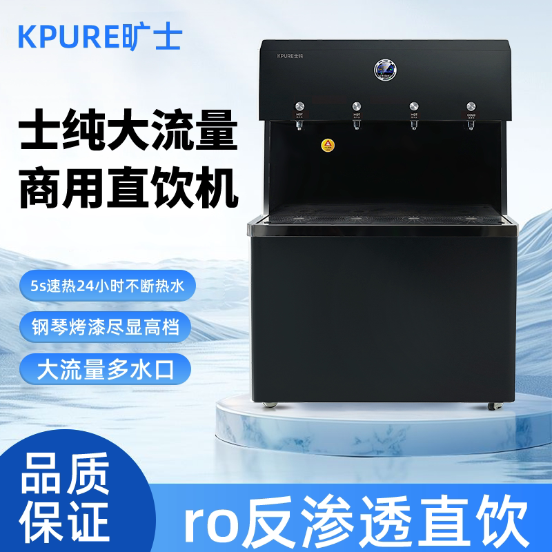 士纯饮水机ro反渗透大型商用直饮即热式纯净水机器过滤设备四水口