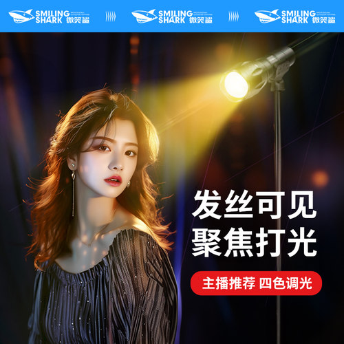 聚光人像摄影发丝补光灯室内常亮