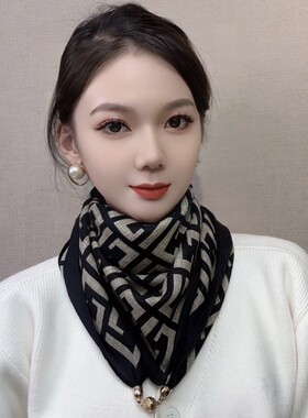 2026新款秋冬保暖复古女士丝巾