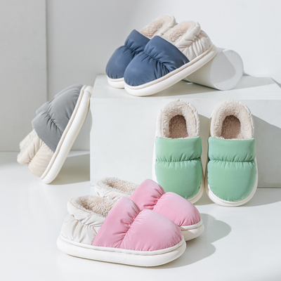 2025新款棉拖鞋儿童女童包跟冬天保暖加绒室内家居防滑防水男童