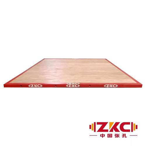 张孔 木制专业比赛台举重实木训练台运动健身练习器械4m*4m*0.1m