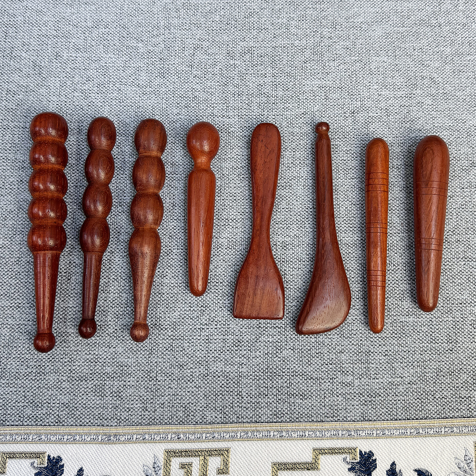 点穴棒花梨木拨筋擀筋棒拔全身通用经络按摩器面部手足底穴位棒针