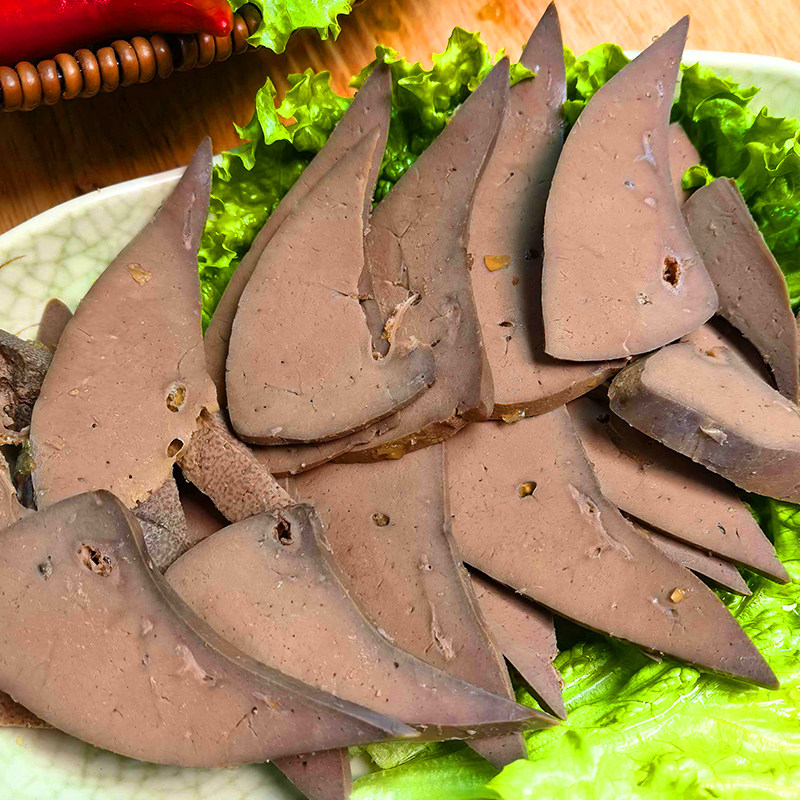 羊肝正宗内蒙古羊肝熟食真空包装预制菜半成品新鲜熟羊肝下酒菜