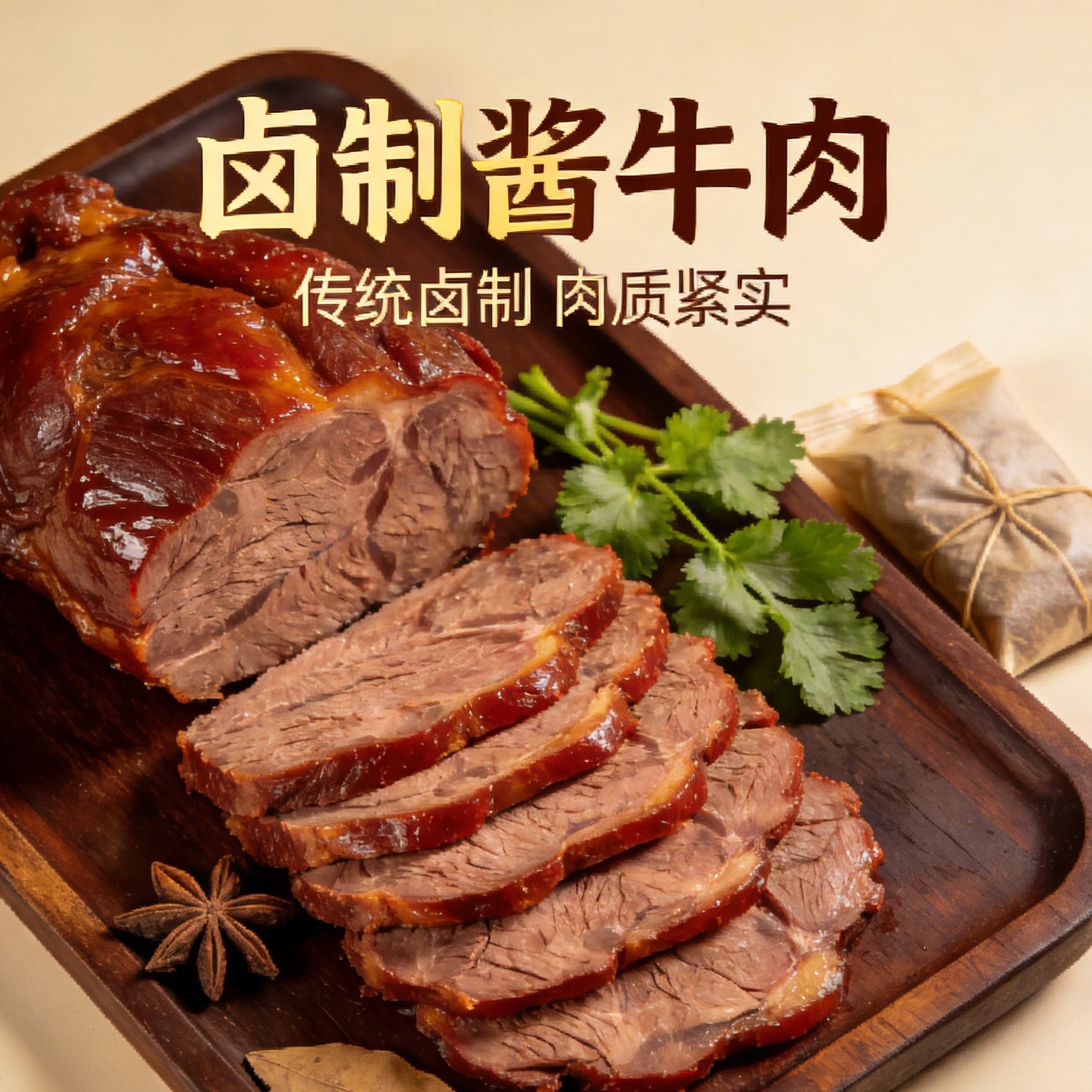 酱牛肉整切即食无添加肉质鲜美卤牛肉内蒙古特产减脂代餐减脂美食