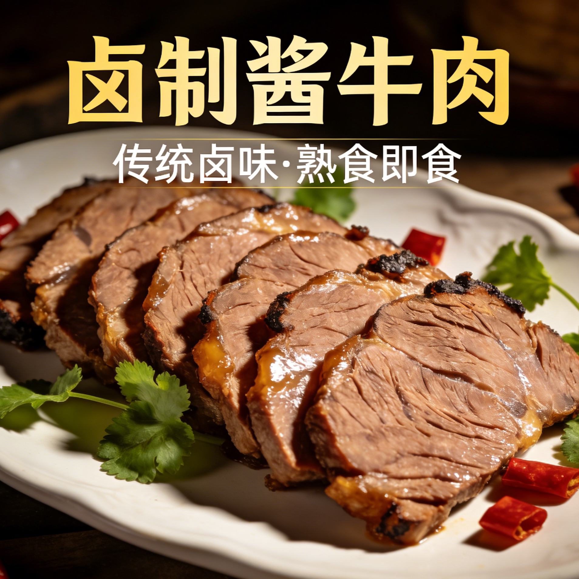 酱牛肉内蒙古卤牛肉熟食开袋即食代餐低减高蛋白脂肥主零食品健身