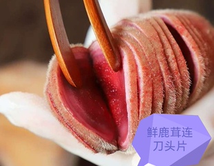 正宗梅花鹿头连刀鲜茸含血空包装 鹿茸头整枝煲汤炖肉泡酒传统滋补