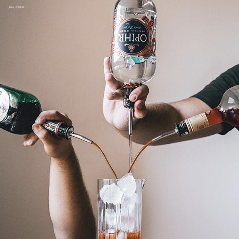 调酒师 不锈钢酒嘴 花式倒酒器 酒吧专用酒塞 野格鹿头创意引酒器