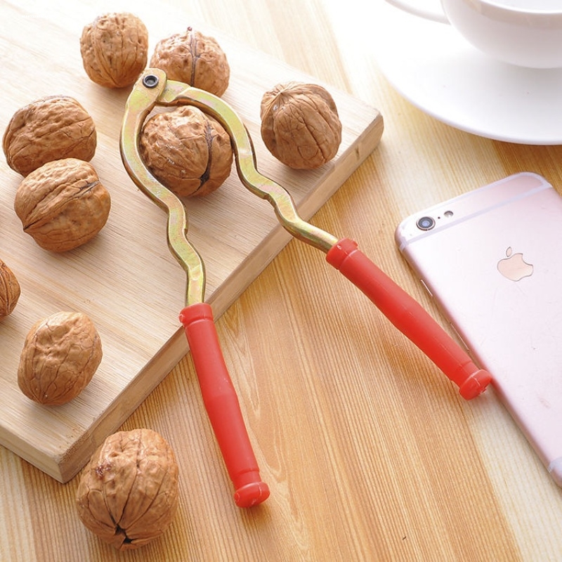 创意多功能核桃夹坚果钳夹山核桃夹子剥核桃工具金属核桃剥壳器