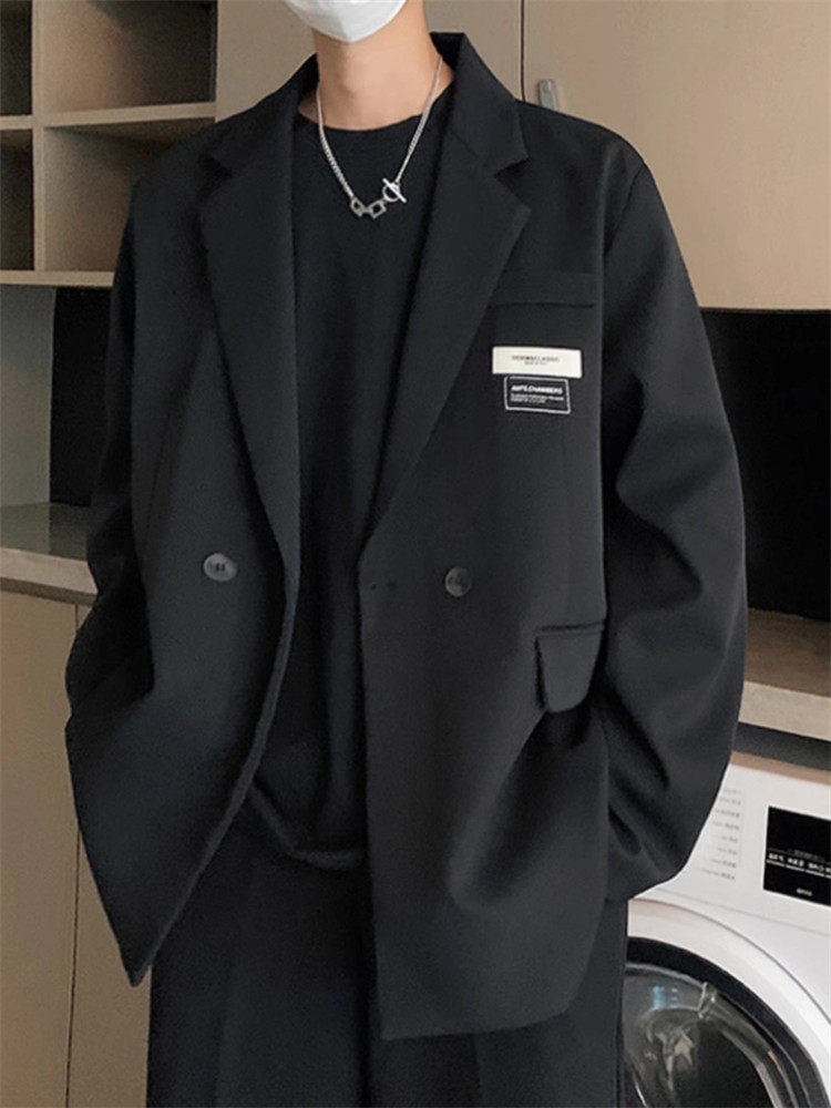 Claralee男士春秋高端Dk制服韩式帅气黑色小套装