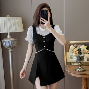 职业装套装裤裙女美容院休闲小个子连衣裙养生会所足浴技师工作服