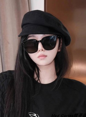 Mad Cortes【设计师】高级感贝雷帽子女秋冬复古八角帽鸭舌报童帽