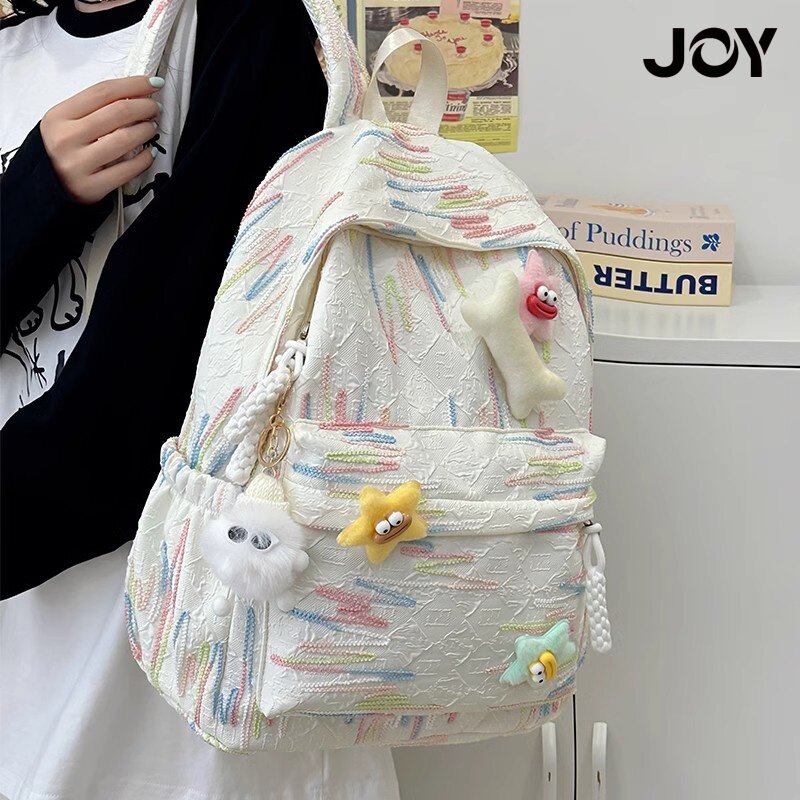日本JOY可爱书包初中女生高颜值小众ins风大学生设计感旅行双肩包
