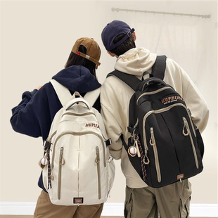 CaringKleing初中生书包女高中学生背包大容量小学生上课双肩包