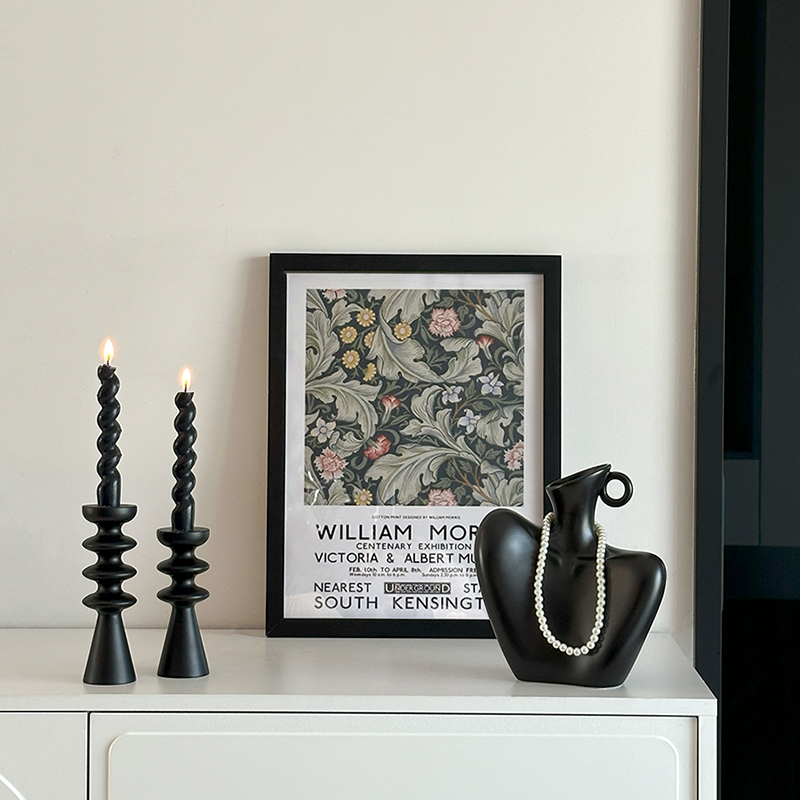 轻奢高档花瓶烛台蜡烛装饰画日历客厅电视柜酒柜玄关桌面摆件家居