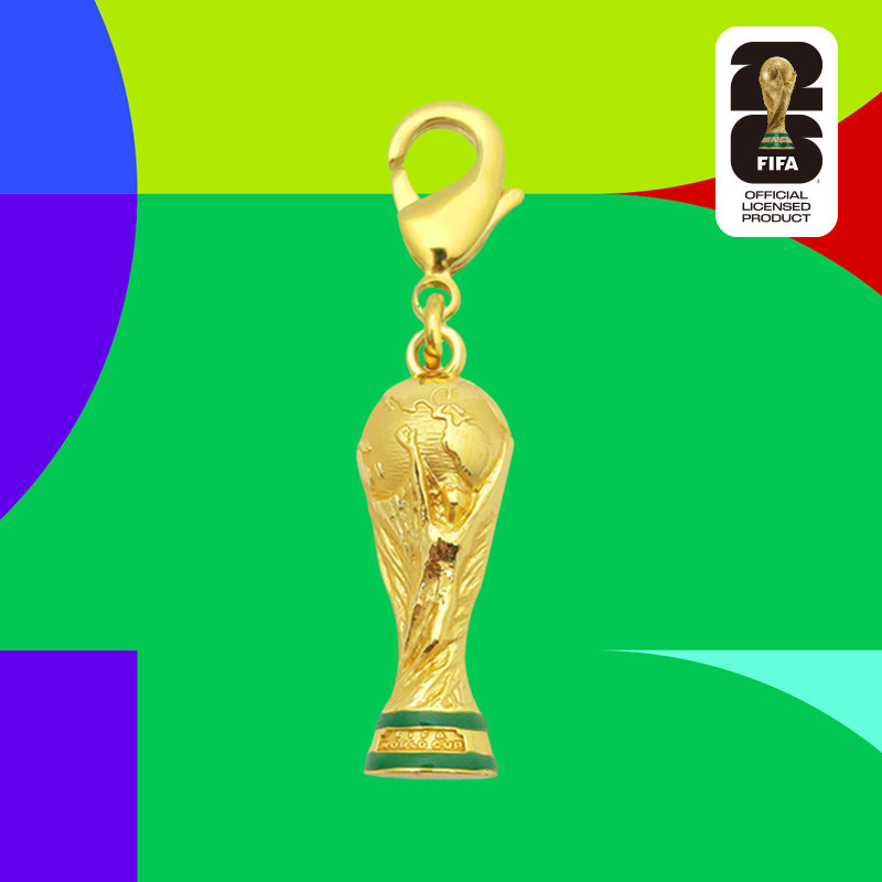 2026美加墨世界杯官方授权3D金杯挂件大众版钥匙圈装饰