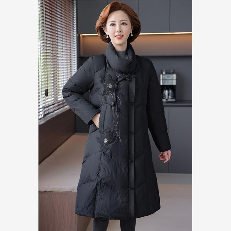 正品时尚长款中年妈妈气