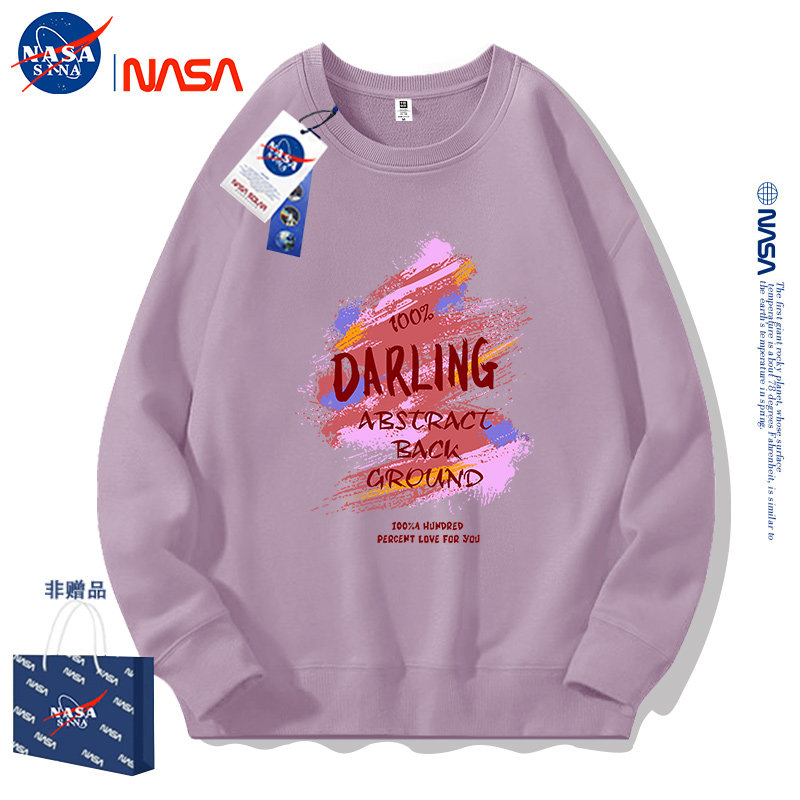 NASA联名圆领卫衣男女宽松韩版