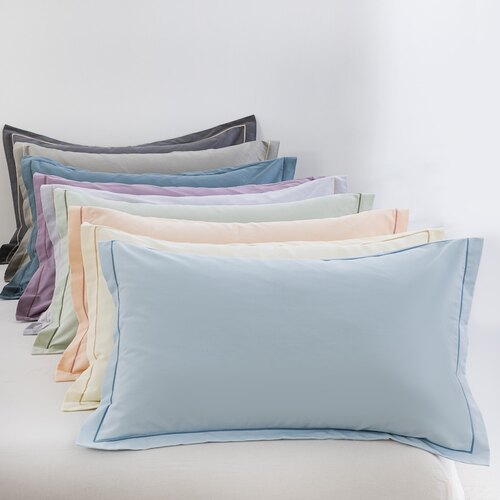 全棉加大枕套40x60cm可机洗