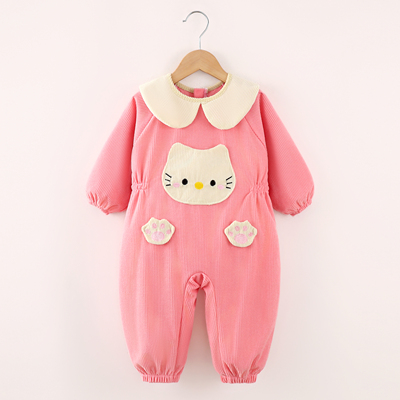 宝宝连体罩衣全身耐脏爬爬衣