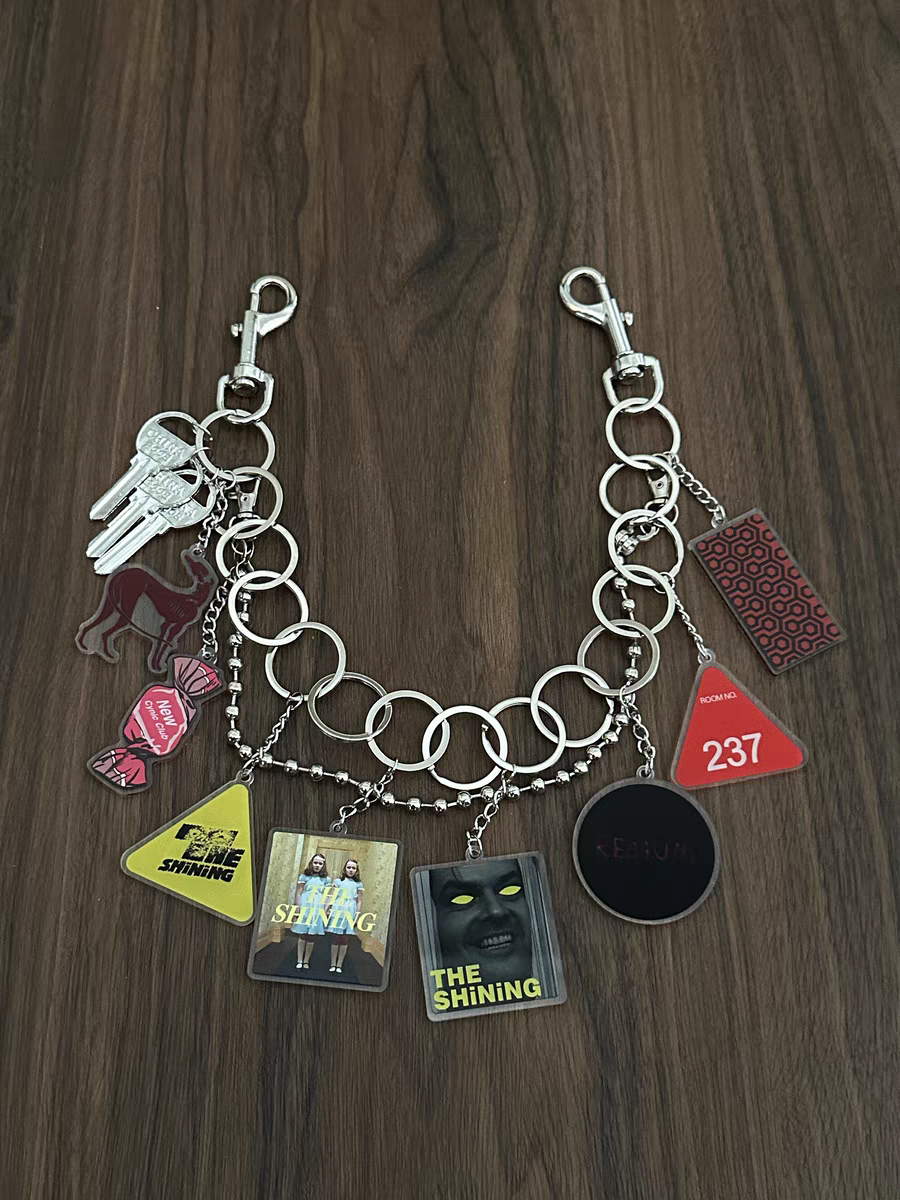 闪灵元素Vanan原创手作亚克力多元素裤链穿搭配件小众时尚包挂件