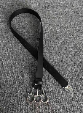 Vanan雕花指虎中古腰带小众vibe风质感单品金属头设计感皮带