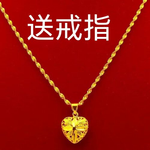 时尚金项链吊坠金项链吊坠女