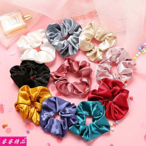 Retro lady hair rope ring Horsetail Rubber band Headwear发圈