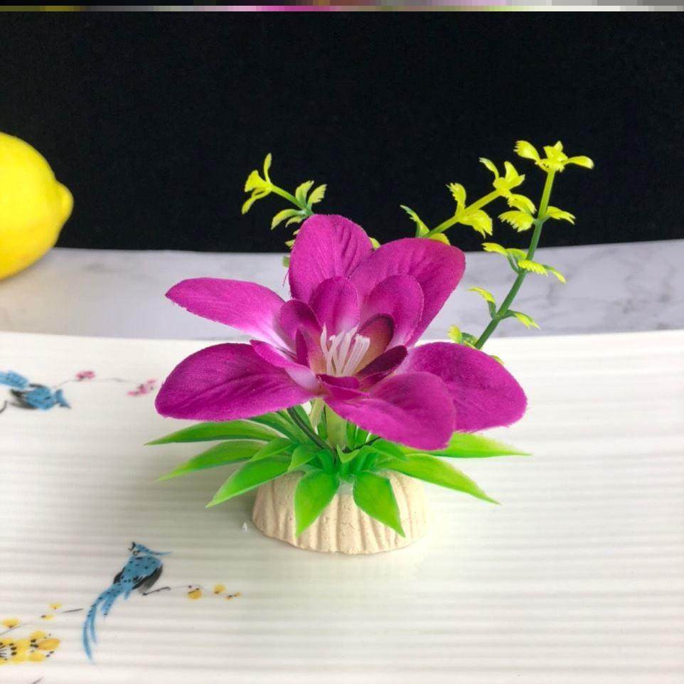 饭店明档装饰品酒店菜品冷菜盘饰餐饮刺身摆盘花草创意小摆件寿司