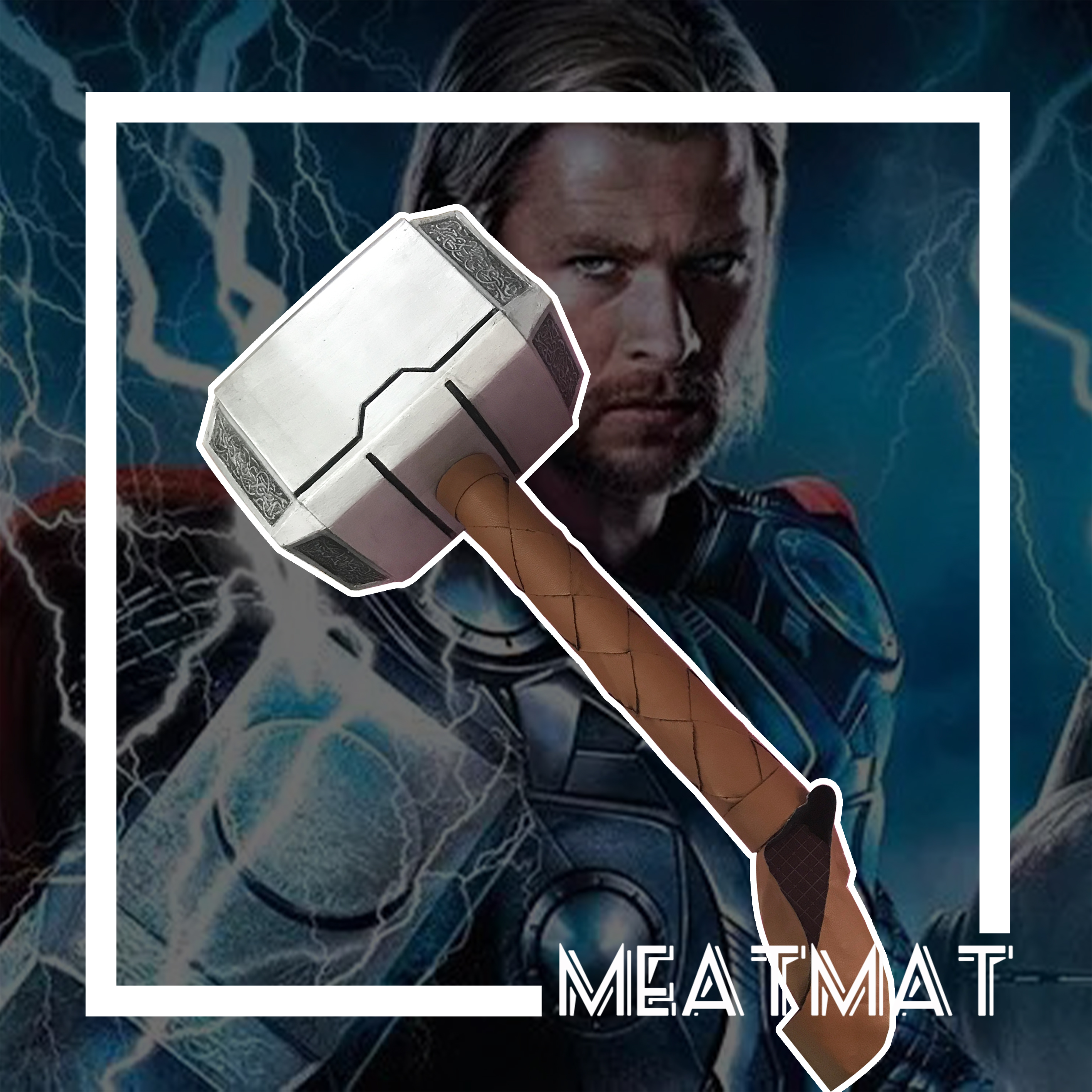 『完售展示』漫威 雷神 喵喵锤 cos 武器道具定制定做