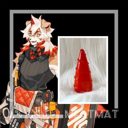 MeatMat 明日方舟 哞 cos 独角螺旋角犄角头饰道具定制定做