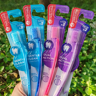 泰国双莲成人清洁牙刷组合装