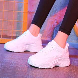 women shoeszang运动鞋女百搭韩版小白老爹鞋ins超火的鞋子女2024