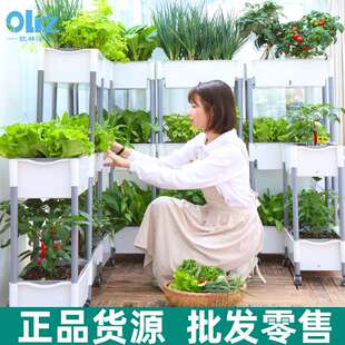阳台种菜盆立体多层组合懒人盆家庭种植箱长方形自吸水塑料盆