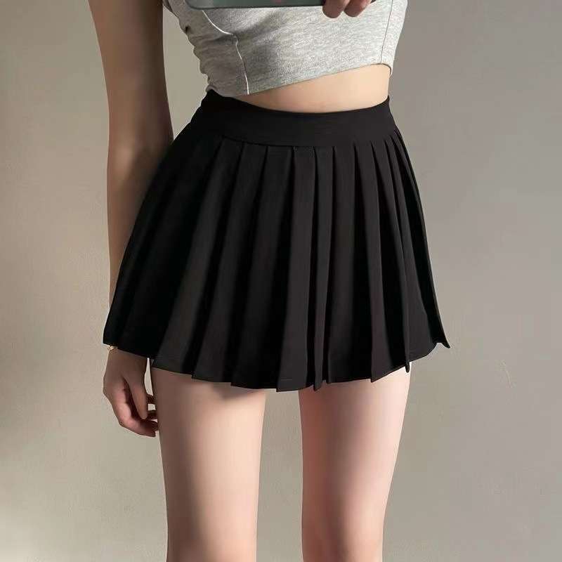 2024款松紧腰带超短百褶裙电商长度32厘米无安全裤women clothes