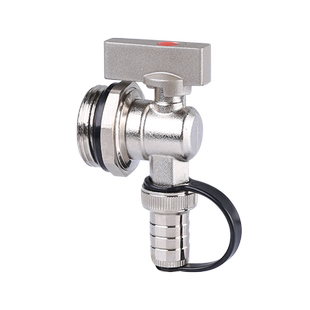 恒杰地暖分水器放水阀暖气片开关家用全铜大流量地热专用放水阀